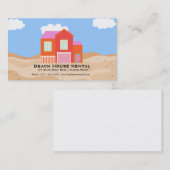 Miete eines Beach House Visitenkarte (Vorne/Hinten)