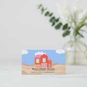 Miete eines Beach House Visitenkarte (Stehend Vorderseite)
