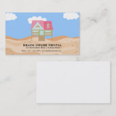 Miete eines Beach House Visitenkarte (Vorne/Hinten)