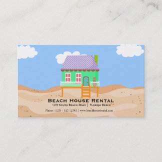 Miete eines Beach House Visitenkarte