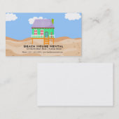 Miete eines Beach House Visitenkarte (Vorne/Hinten)