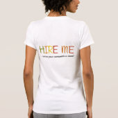 Miete mich vor dem Wettbewerb T-Shirt (Rückseite)