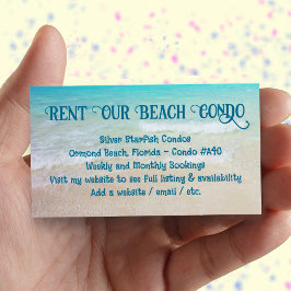 Miete My Beach Condo Custom Foto Werbung