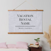 Miete Woven Airbnb Wall Sign Wandteppich Mit Holzrahmen (Schlafzimmer)