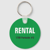 Mieteinheit Real Anwesen Schlüsselanhänger (Vorderseite)