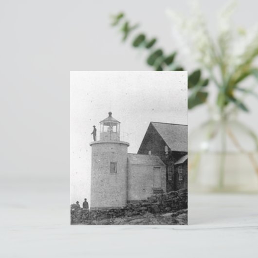Mieter Harbour Lighthouse Postkarte (Stehend Vorderseite)