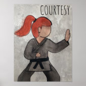 Mieter von Kampfkünsten - Höflichkeit Poster (Vorne)