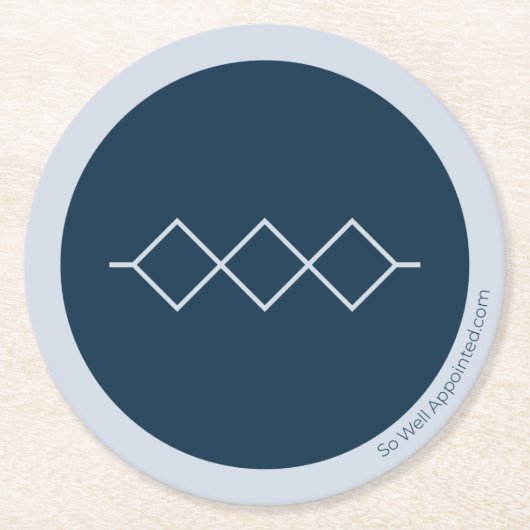 Miethaus Runder Pappuntersetzer (Vorderseite)