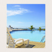 Mietobjekt an der Küste Stehend geflochten Visitenkarten (Innenseite Aufgefaltet)