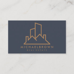 Mietshaus Immobilien Haus Dach Abstract Visitenkarte