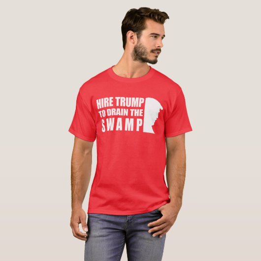 MietTrumpf, zum des Sumpfs abzulassen T-Shirt (Vorne ganz)