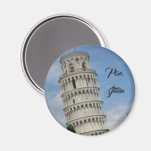 Mietturm von Pisa Magnet (Vorderseite/Rückseite)