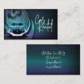 Mietwagen Blue Flame Auto Rent Service Visitenkarte (Vorne/Hinten)