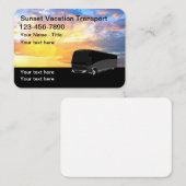 Mietwagen für Reisebusse Visitenkarte (Vorne/Hinten)