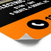 Mietwagen Premium Beruflich modern Poster (Ecke)