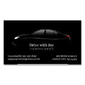 Mietwagentreiber Magnetische Visitenkarte (Vorderseite)