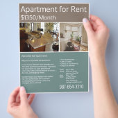 Mietwohnung Flyer (Hand)