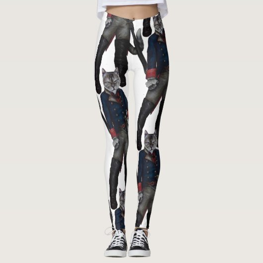 Mietze in den Stiefeln! Leggings (Vorderseite)