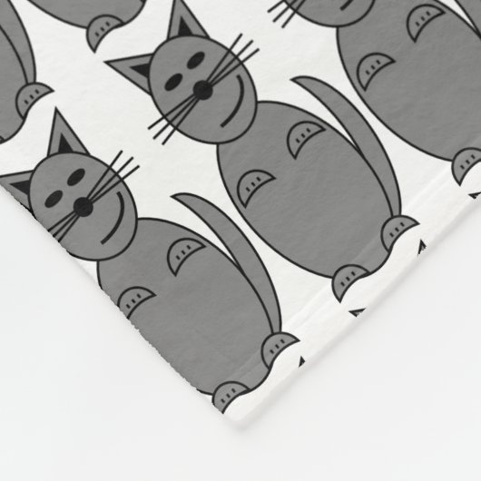 Miezekatze-Decke Fleecedecke (Ecke)