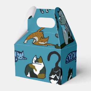 Miezekatze-Eckkatzen-Muster-Bevorzugungs-Kasten Geschenkschachtel