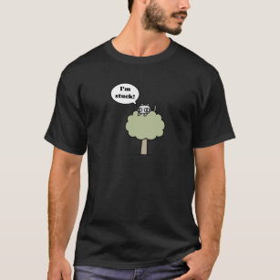 Miezekatze fest im Baum T-Shirt