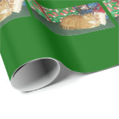 Miezekatze für Weihnachten Geschenkpapier (Rolleneckpunkt)