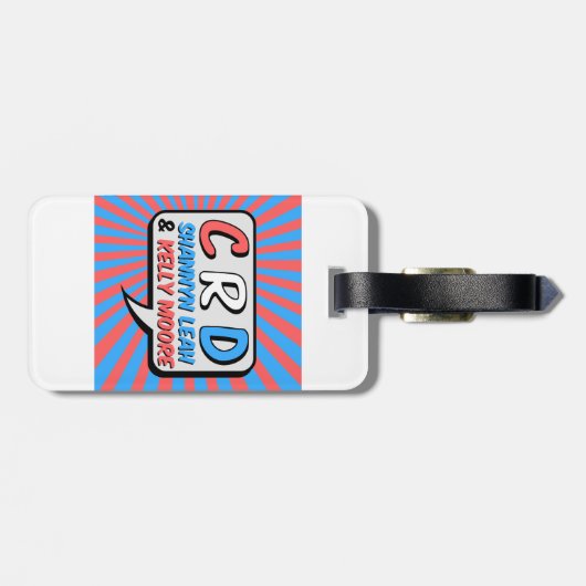 Miezekatze-Gepäckanhänger Gepäckanhänger (Rückseite horizontal)