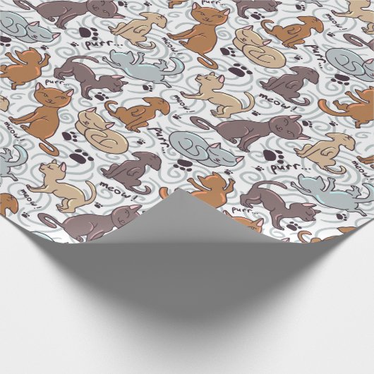 Miezekatze Geschenkpapier (Ecke)