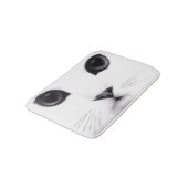 Miezekatze-Gesichts-Eigenschaften Badematte (Schrägansicht)