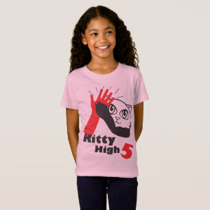 Miezekatze hohe fünf T-Shirt