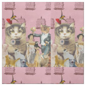 Miezekatze-Kapriolen Stoff (Muster)