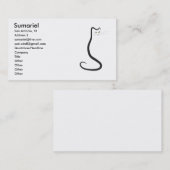 Miezekatze-Karte Visitenkarte (Vorne/Hinten)