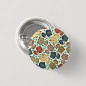 Miezekatze Kats gelber Knopf Button (Vorne & Hinten)