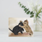 Miezekatze Kats Postkarte (Stehend Vorderseite)
