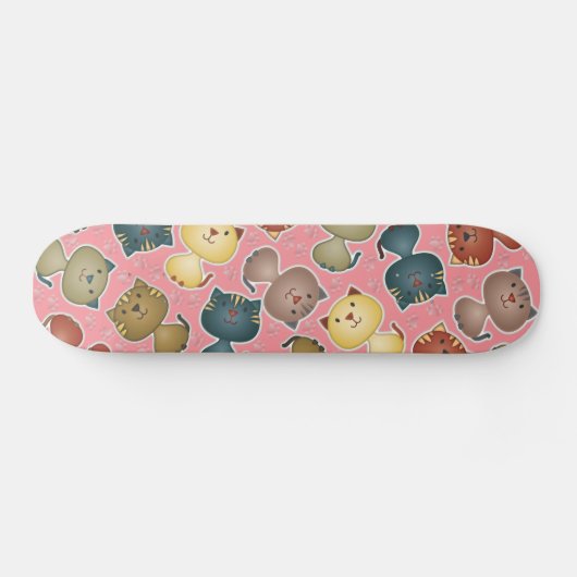 Miezekatze Kats rosa Skateboard (Horizontal)