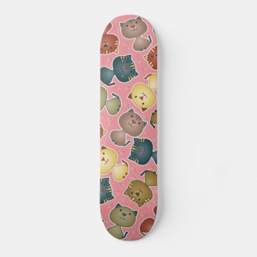 Miezekatze Kats rosa Skateboard (Vorderseite)