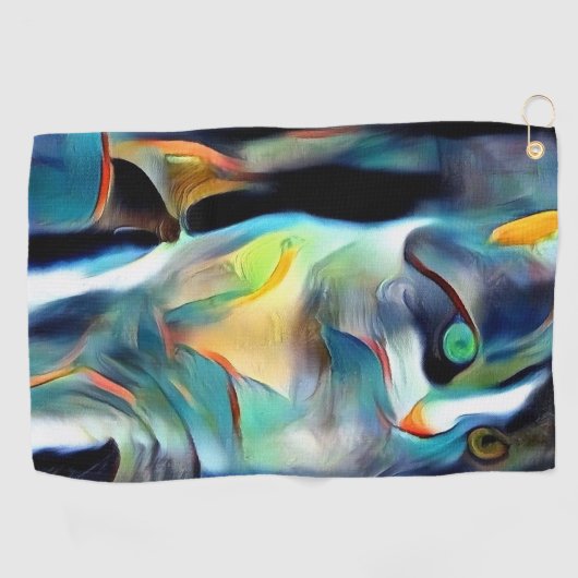 Miezekatze-Katze Golfhandtuch (Horizontal)