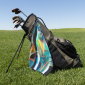 Miezekatze-Katze Golfhandtuch (Gras)