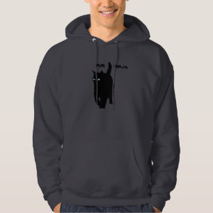 Miezekatze-Katze ist Pelz Ninja (blaue Augen) Hoodie