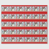 Miezekatze-Katze mit Geweihe frohen Freakin Geschenkpapier (Flach)