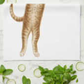 Miezekatze-Katze mit Schmetterlings-Geschirrtuch Geschirrtuch (Gefaltet)