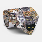 Miezekatze-Katzen! Krawatte (Gerollt)