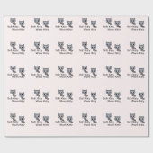 Miezekatze-Katzen-Packpapier Geschenkpapier (Flach)