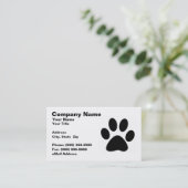 Miezekatze-Katzen-Tatzen-Druck Visitenkarte (Stehend Vorderseite)