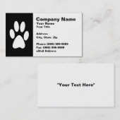 Miezekatze-Katzen-Tatzen-Druck Visitenkarte (Vorne/Hinten)