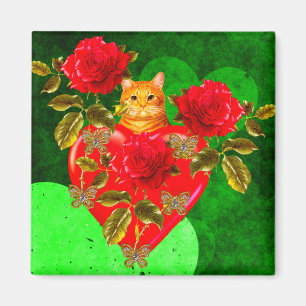 Miezekatze-Katzen-Valentinsgruß Magnet