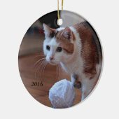 Miezekatze Keramikornament (Links)