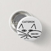 Miezekatze-Knopf Button (Vorne & Hinten)