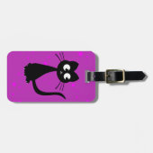 Miezekatze Kuro Gepäckanhänger (Vorderseite horizontal)