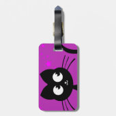 Miezekatze Kuro Gepäckanhänger (Rückseite vertikal)